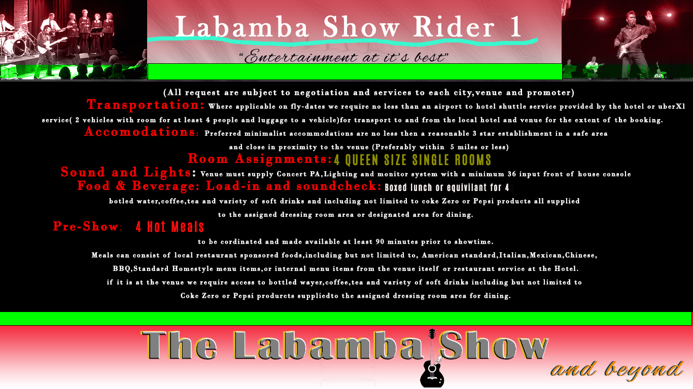 The La Bamba Show Jukebox Rock
